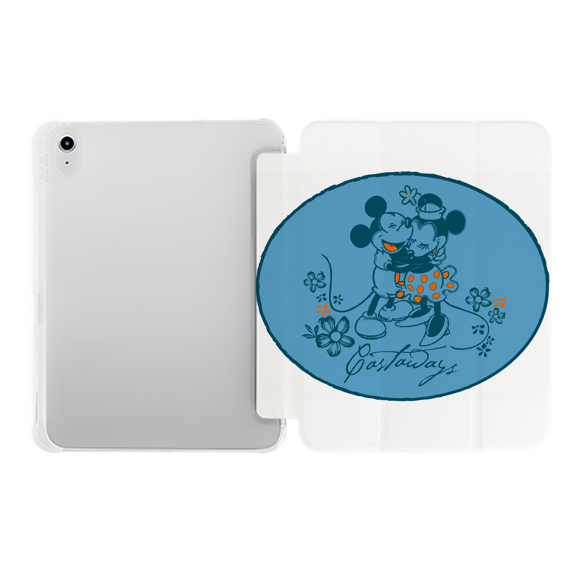 （画像用） ミッキーマウス Mickey Mouse IPad ケース ペン収納付き 三つ折りスタンド PUレザー×シリコン 対応機種9.5/10.5/10.9インチ